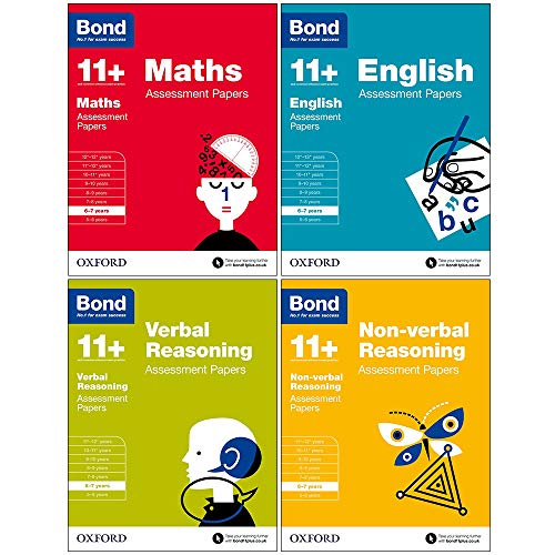 Bond 11+: Maths, English, Verbal Reasoning, Non-verbal Reasoning: Assessment Papers: 6-7 years Bundle