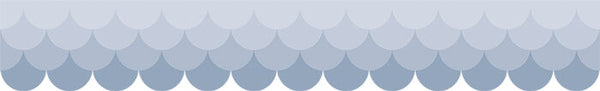 Ombre Slate Gray Scallops Borders XCTP0185