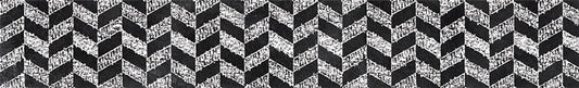 Herringbone In Chalk Borders XCTP0232