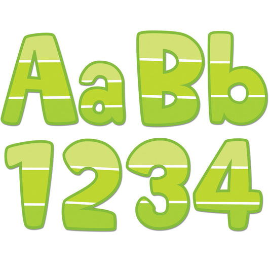 Lime Green Paint Chip 4 Designer Letters XCTP0283