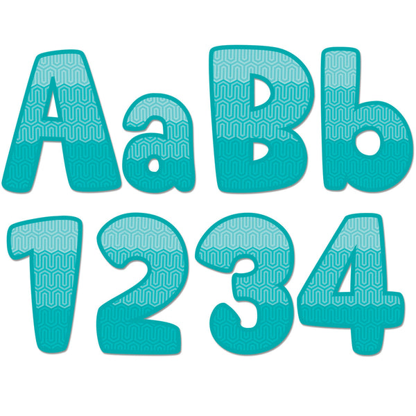 Ombre Turquoise Maze 4 Designer Lett XCTP0284