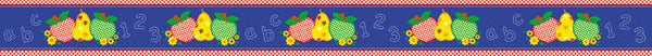 Stitched Apples Border XCTP0439