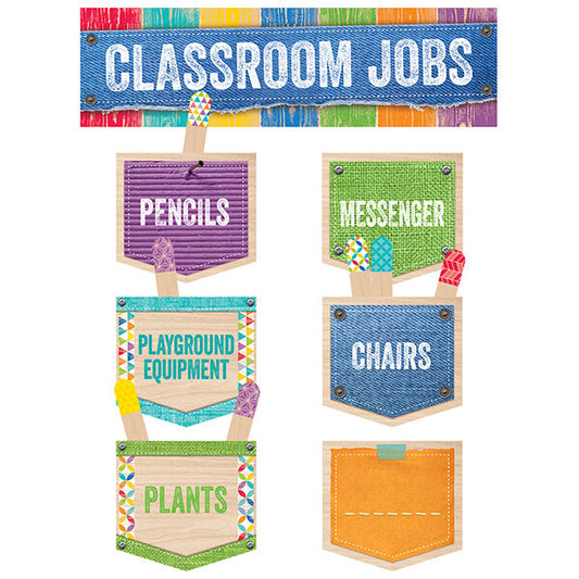 Classroom Jobs (Upcycle Style) Mini-Bulletin Board XCTP0600