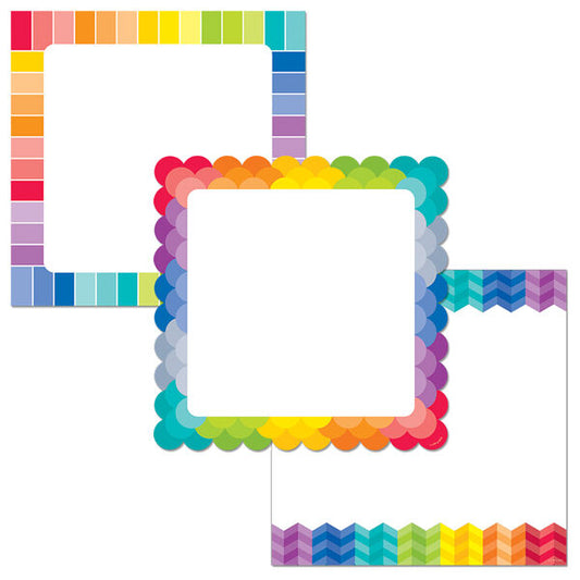 Painted Palette Rainbow Chart Cards 10 Designer Cut-Outs XCTP0652