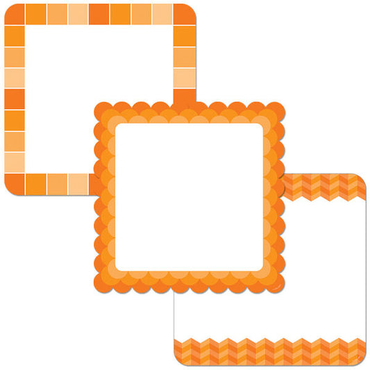 Orange Chart Cards 10 Designer Cut-Outs XCTP0654
