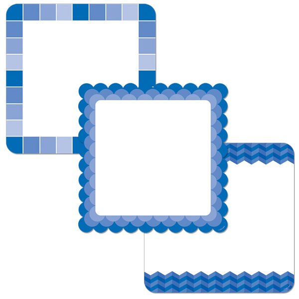 Blue Chart Cards 10 Designer Cut-Out XCTP0658