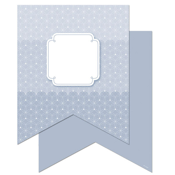 Slate Gray Pennants 10 Designer Cut-O XCTP0660