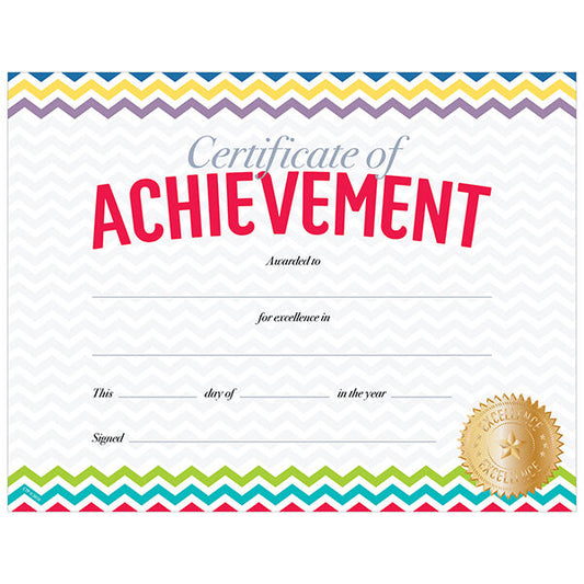Chevron Certificate Of Achievement Award XCTP0674