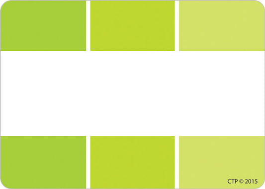 Lime Green Paint Chip Labels XCTP0716