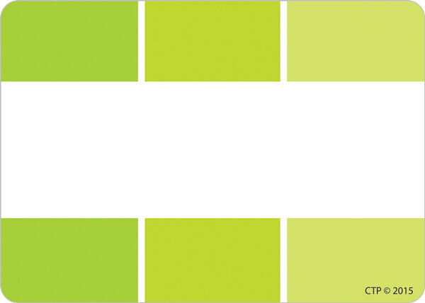 Lime Green Paint Chip Labels XCTP0716