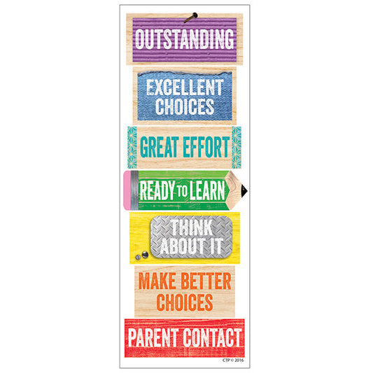 Upcycle Style Desktop Behavior Clip Chart Bookmark XCTP0837