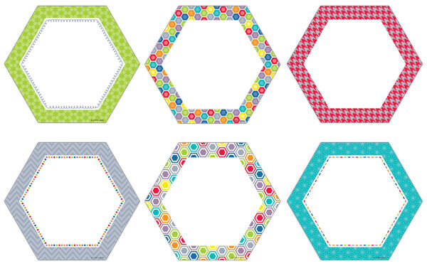 Hexagon 6 Designer Cut-Outs XCTP0953