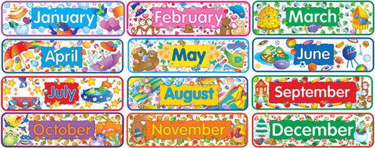 Months Of The Year Mini Bulletin XCTP0982