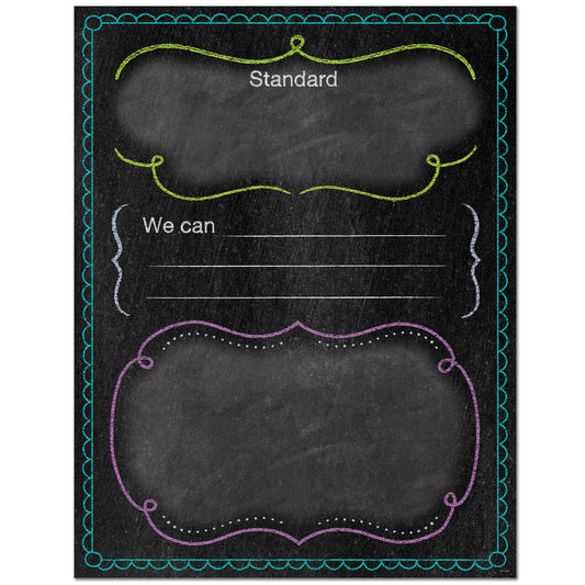 Learning Standards Chart (Chalk) XCTP1021