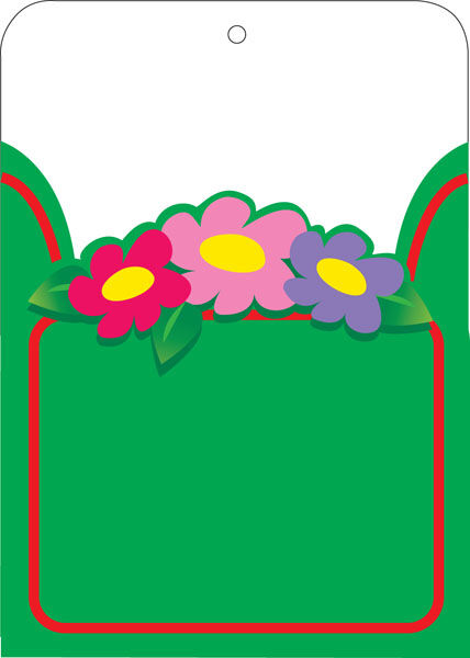 Flower Library Pocket Mini-Bulletin Board XCTP1025