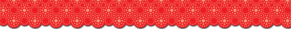 Lots Of Dotsb Red Shade Border XCTP1044