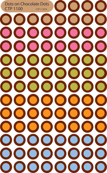 Choclate Hot Spot Stickers XCTP1100