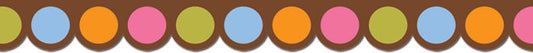Dots On Chocolate Jumbo Dots Border XCTP1108