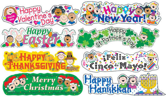 Stick Kidss Holiday Titles Mainstream Mini Bulletin Board XCTP1114