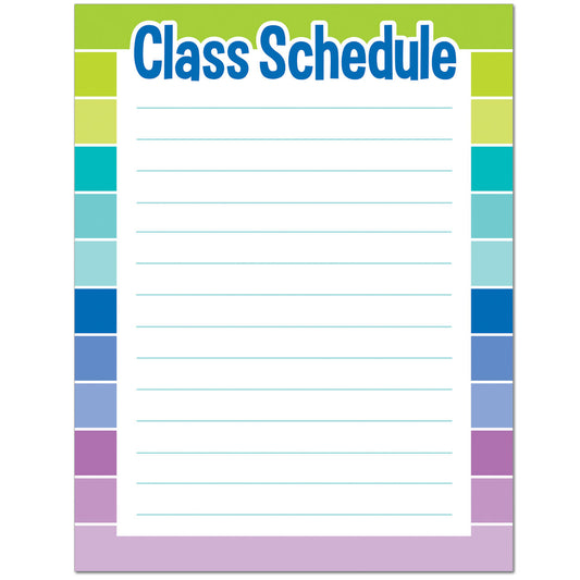 Class Schedule Chart (Paint) XCTP1128