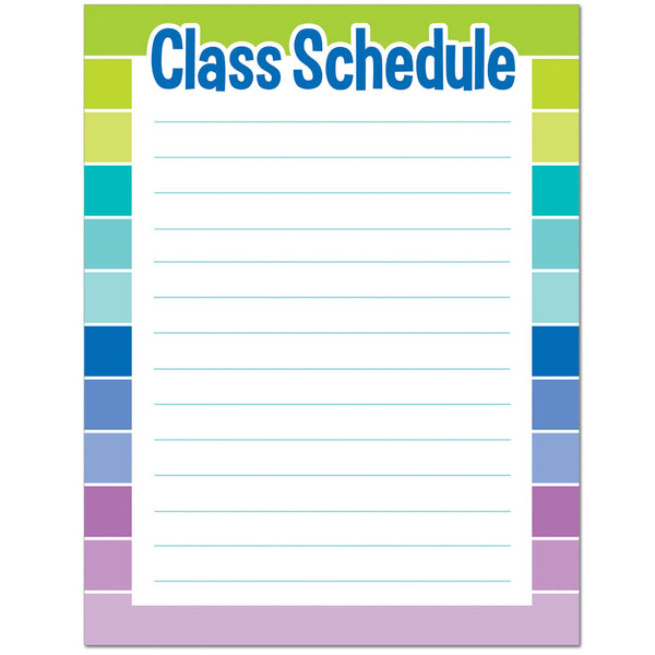 Class Schedule Chart (Paint) XCTP1128