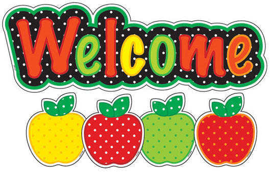 Welcome Apples Mini Bulletin Board Set XCTP1160