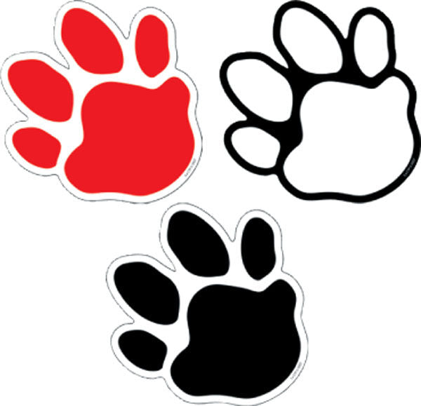 36 Designers Cut Out Paw Prints XCTP1190