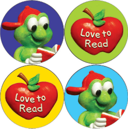 Love To Read Clay Art Hot Spot Stickers XCTP1235