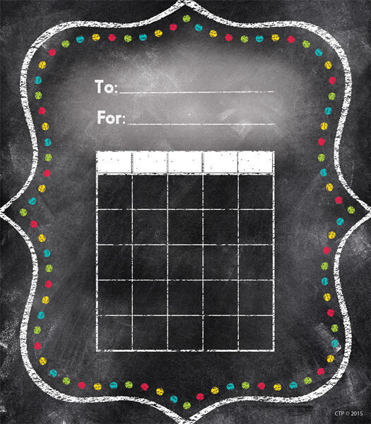 Charming Dots Student Incentive Char XCTP1301