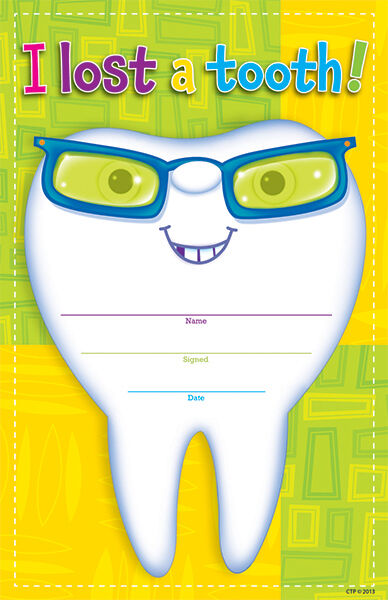 I Lost A Tooth! Award XCTP1334