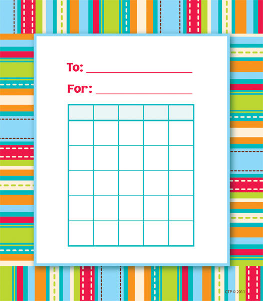 Stripes  Stitches Incentive Chart Dot XCTP1419
