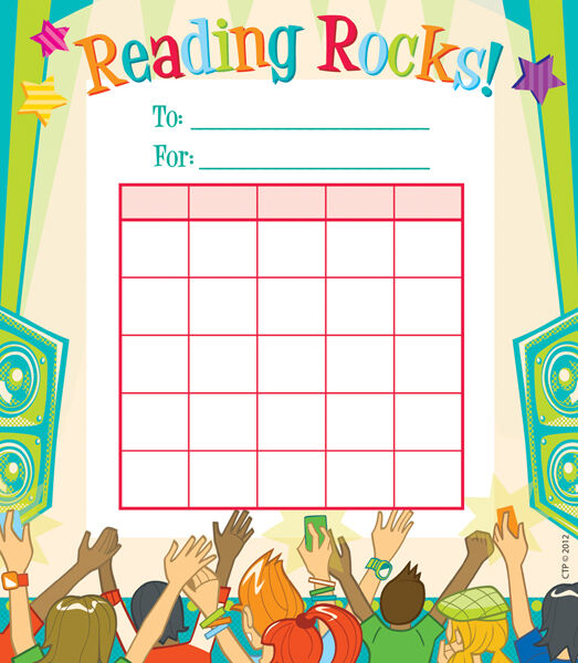 Reading Rocks Student Incentive Charts XCTP1424