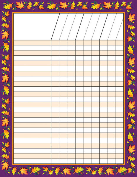 Autumn Leaves Record Keeping Pads XCTP1470
