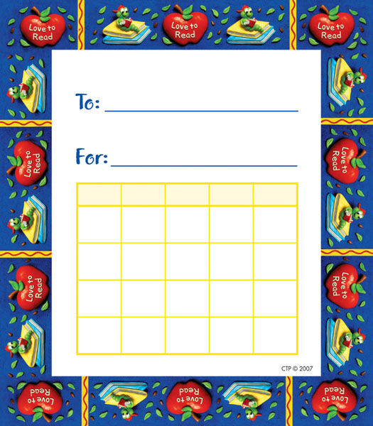 Love To Read Student Incentive Charts XCTP1478