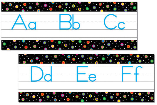 Dots On Black Alphabet XCTP1487