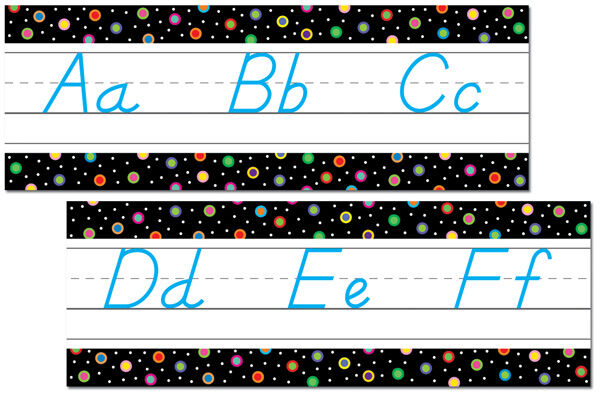 Dots On Black Alphabet XCTP1488