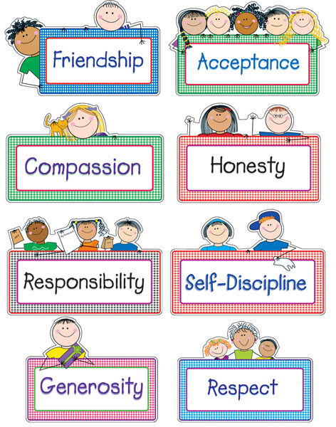 Character Education Stick Kids Bulletin Board XCTP1603