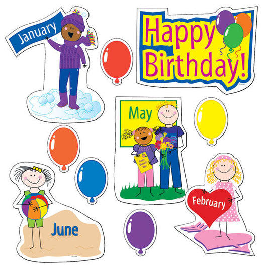Stick Kids Birthday Bulletin Board XCTP1658