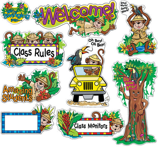 Rain Forest Welcome Bulletin Board Set XCTP1661