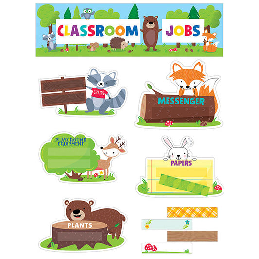 Classroom Jobs (Woodland Friends) Mini-Bulletin Board XCTP1759