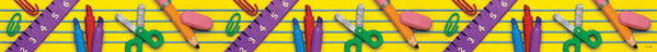 School Tools In Clay Border XCTP1822