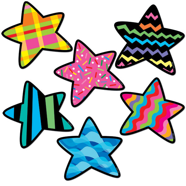 Teachers Creative Cut Outs Stars Poopin Paterns XCTP1841