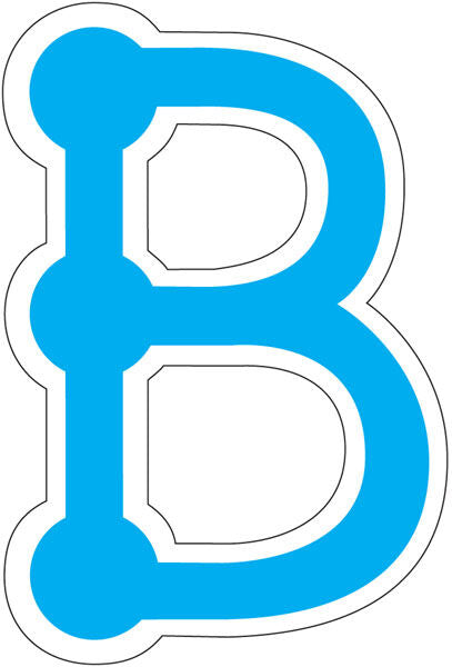 Blue Dot-To-Dot Letters XCTP1890
