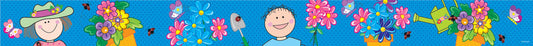 Spring Flower Stick Kids Border XCTP2020