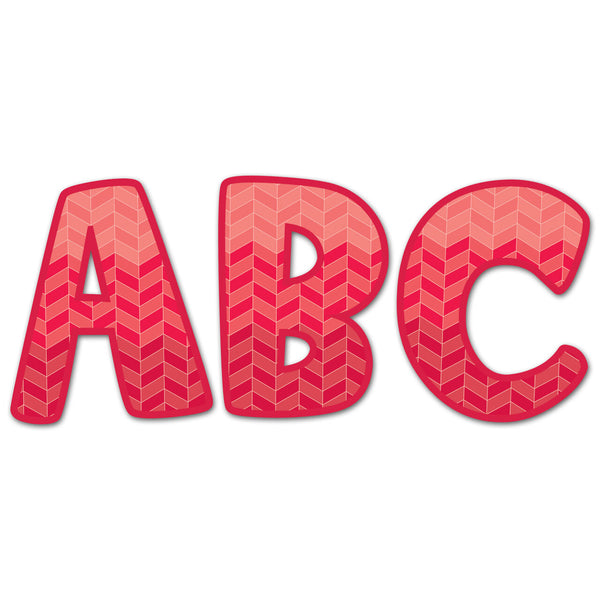 Poppy Red 2 Uc Letter Stickers XCTP2080
