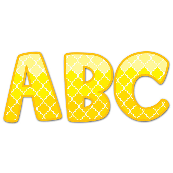 Yellow 2 Uc Letter Stickers XCTP2084
