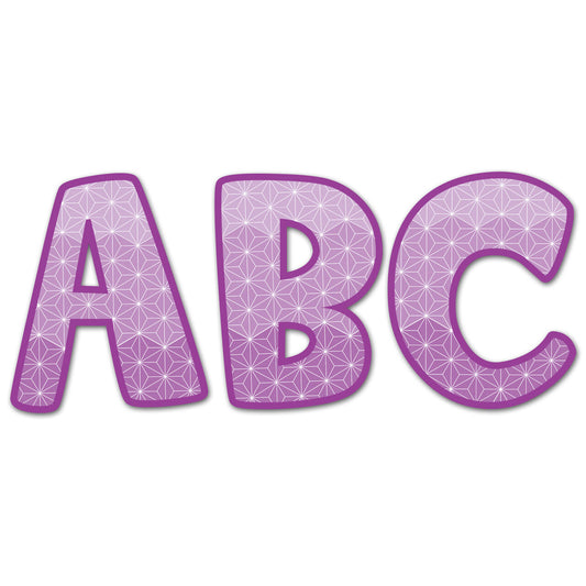 Purple 2 Uc Letter Stickers XCTP2088
