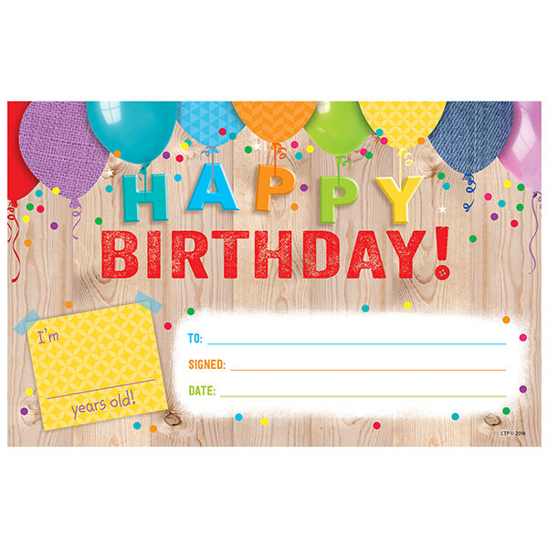 Happy Birthday! (Upcycle Style) Award XCTP2518