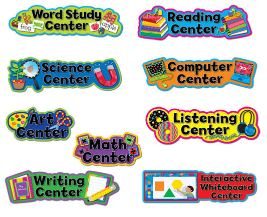 Poppin Patterns Learning Center Signs XCTP3804