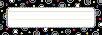Polka Dot Party Name Plates XCTP3888